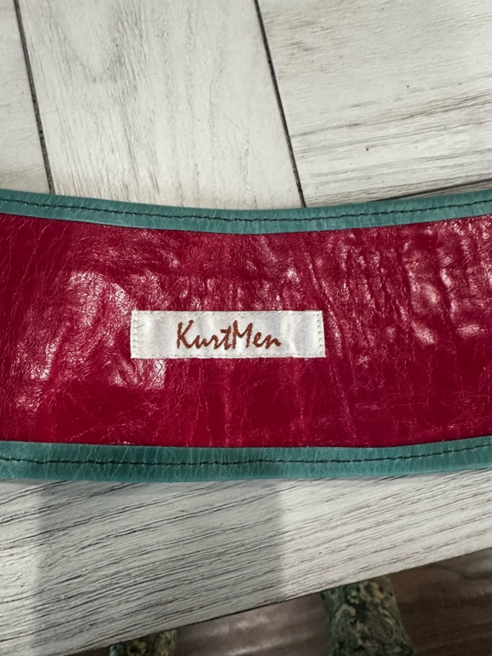 Kurt Men Two-Tone Pink and Teal Women's Belt